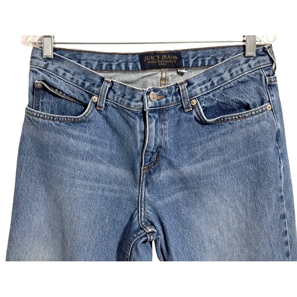 Juicy Jeans size 32 Classic Boot Cut Denim Blue Jeans‎ Made In USA